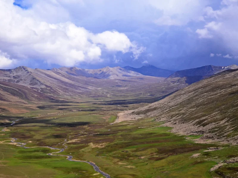 Lush meadows below Babusar Top in the Kaghan Valley