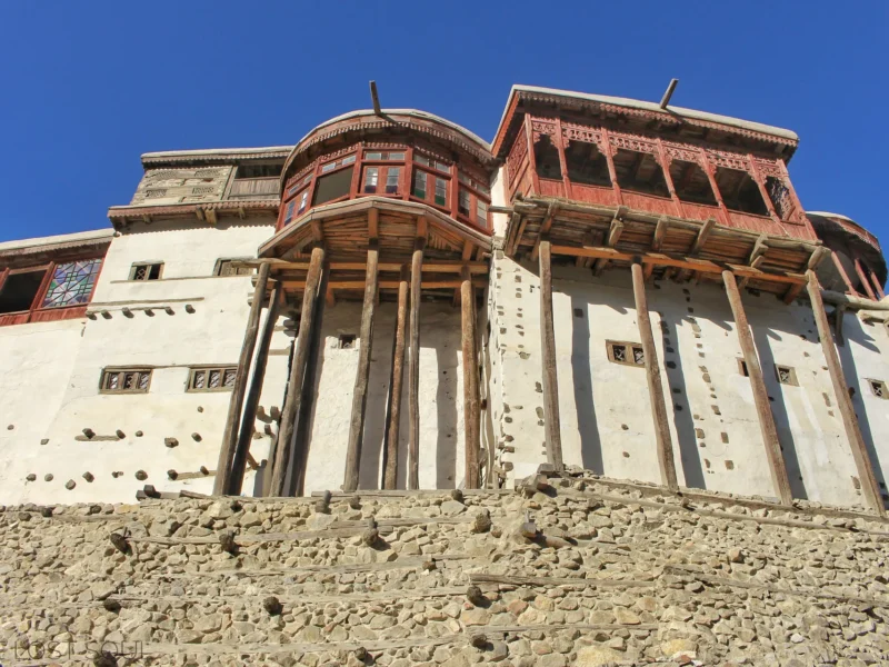 Baltit Fort in Karimabad, Hunza, with its wooden balconies