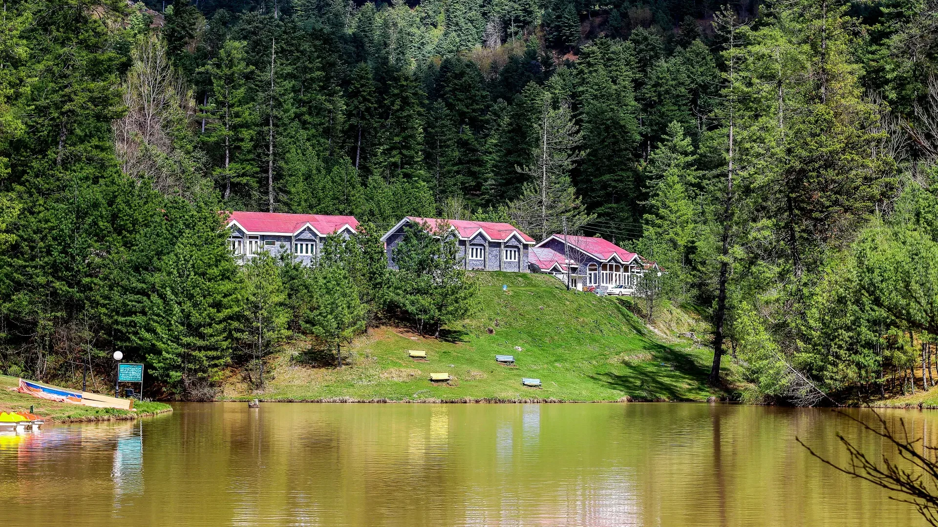 A resort on the shore of Banjosa Lake in Poonch