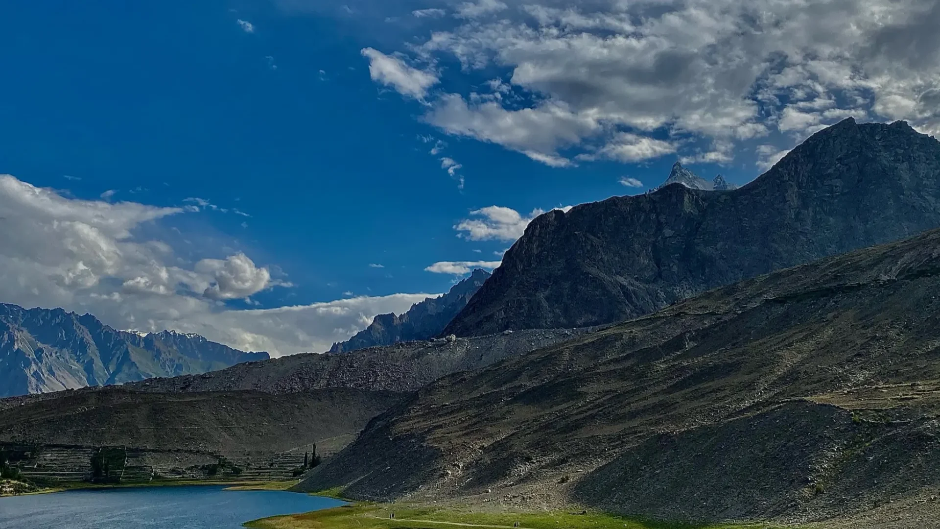 Borith Lake near Hussaini in Upper Hunza