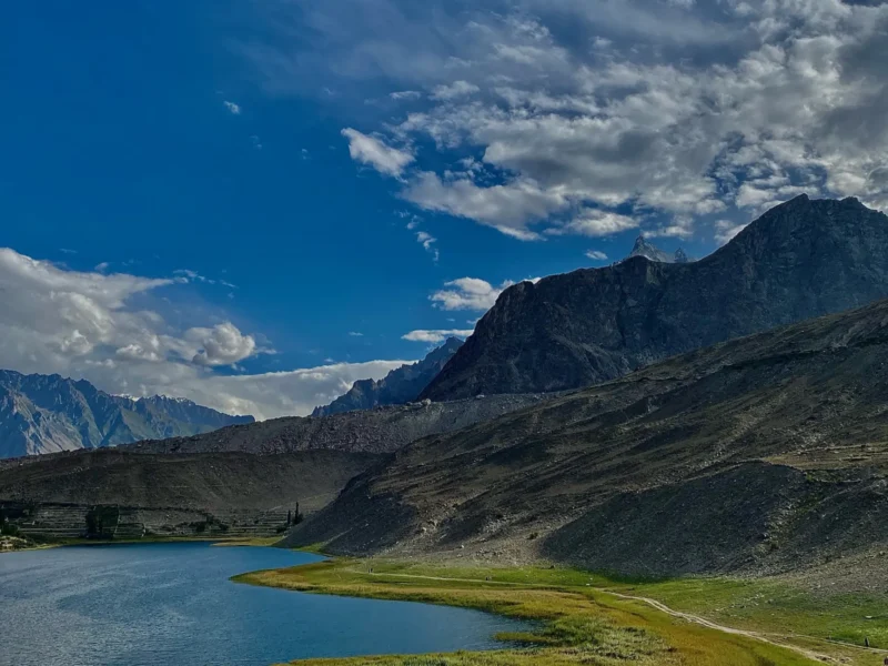 Borith Lake near Hussaini in Upper Hunza