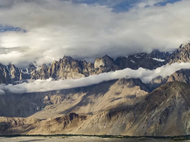 The Haldi Cones above Khaplu in Baltistan