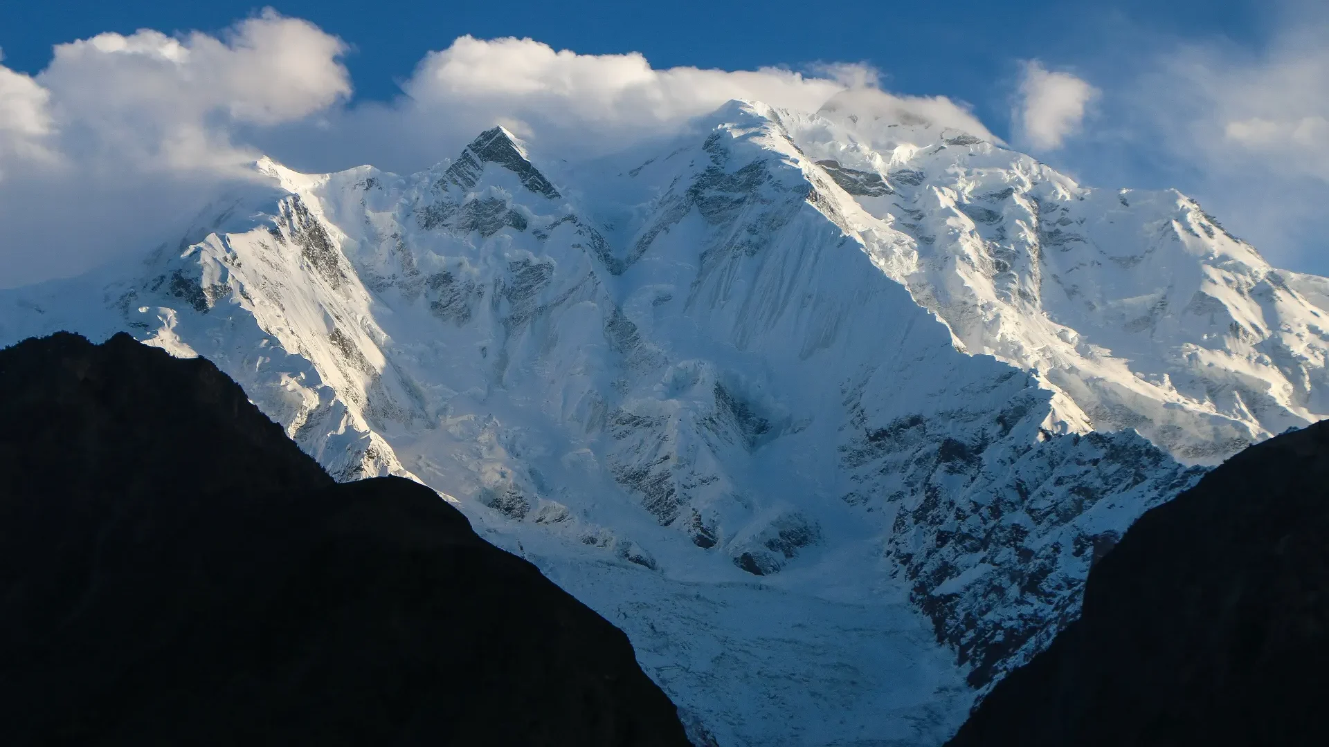 Rakaposhi seen across the Hunza valley
