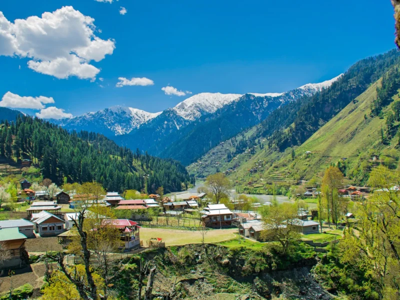 View over Sharda in the Neelum Valley